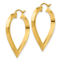 Thumbnail for 14k Polished Heart Hoop Earring