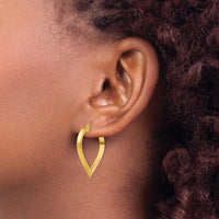 Thumbnail for 14k Polished Heart Hoop Earring