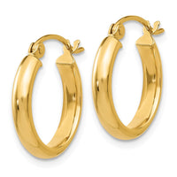 Thumbnail for 14k Round Tube Hoop Earrings