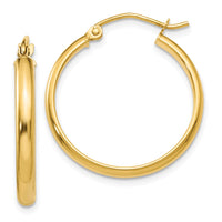 Thumbnail for 14k Round Tube Hoop Earrings