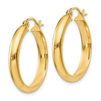 Thumbnail for 14k Round Tube Hoop Earrings