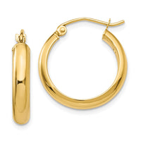 Thumbnail for 14k Round Tube Hoop Earrings