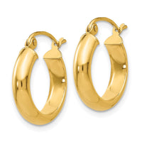 Thumbnail for 14k Round Tube Hoop Earrings