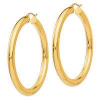 Thumbnail for 14k Polished 5mm Tube Hoop Earrings