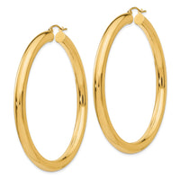 Thumbnail for 14k Polished 5mm Lightweight Hoop Earrings