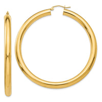 Thumbnail for 14k Polished 5mm Lightweight Hoop Earrings