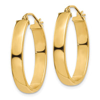 Thumbnail for 14k Lightweight Oval Hoop Earrings