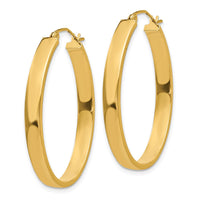 Thumbnail for 14k Lightweight Oval Hoop Earrings