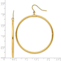 Thumbnail for 14k Tube Hoop Dangle Earrings