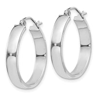 Thumbnail for 14k White Gold Polished Hoop Earring