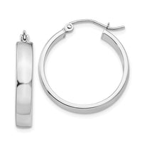 Thumbnail for 14k White Gold Polished Hoop Earring