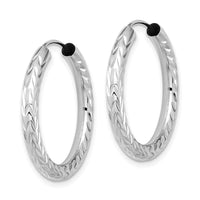 Thumbnail for 14k Polished & D/C Endless Hoop Earrings