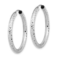 Thumbnail for 14k Polished & D/C Endless Hoop Earrings