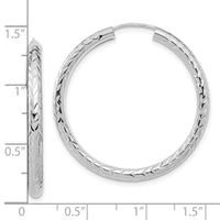 Thumbnail for 14k Polished & D/C Endless Hoop Earrings