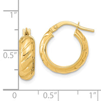 Thumbnail for 14k Polished Fancy Hoops