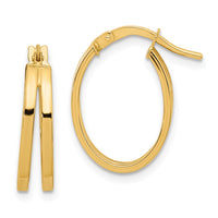 Thumbnail for 14k Polished Double Hoops