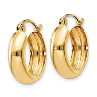 Thumbnail for 14k Polished 4.75mm Round Hoop Earrings