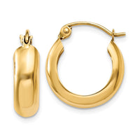 Thumbnail for 14k Polished 4.75mm Round Hoop Earrings