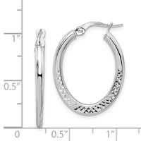 Thumbnail for 14K White Gold Hoop Earrings