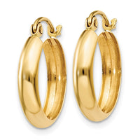 Thumbnail for 14k Polished 3.5mm Hoop Earrings
