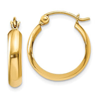 Thumbnail for 14k Polished 3.5mm Hoop Earrings
