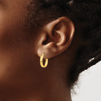 Thumbnail for 14k Polished 3mm Hoop Earrings