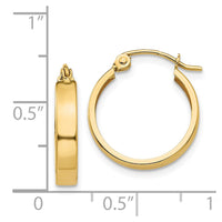Thumbnail for 14k Polished 3mm Hoop Earrings