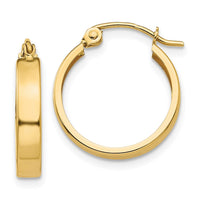 Thumbnail for 14k Polished 3mm Hoop Earrings
