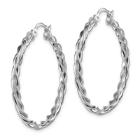 Thumbnail for 14K Polished 2.5mm Twisted Hoop Earrings
