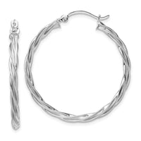 Thumbnail for 14K Polished 2.5mm Twisted Hoop Earrings