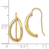 Thumbnail for 14k Half Circle Wire French Wire Earrings