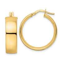 Thumbnail for 14K Polished Hoop Earrings