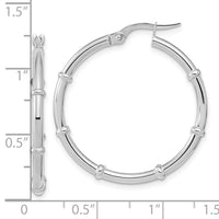 Thumbnail for 14K Polished and Fancy Hoop Earrings