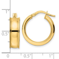 Thumbnail for 14K Polished Hoop Earrings