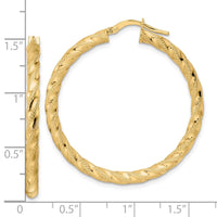 Thumbnail for 14K Polished Twisted Hoop Earrings