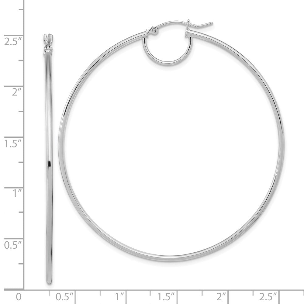 14K Polished Fancy Hoop Earrings