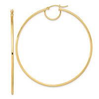 Thumbnail for 14K Polished Fancy Hoop Earrings