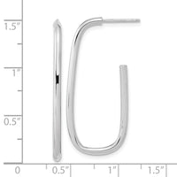 Thumbnail for 14K Polished J-Hoop Earrings