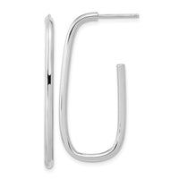 Thumbnail for 14K Polished J-Hoop Earrings