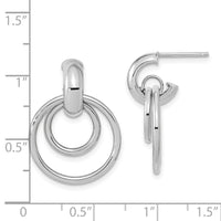 Thumbnail for 14K Polished Fancy Post Dangle Earrings