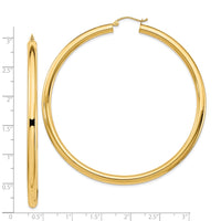 Thumbnail for 14k 4mm Hoop Earrings