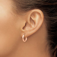 Thumbnail for 14k Rose Gold Hoop Earrings