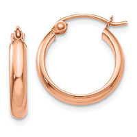 Thumbnail for 14k Rose Gold Hoop Earrings