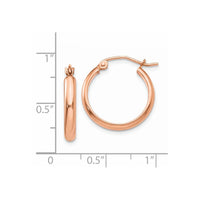 Thumbnail for 14k Rose Gold Hoop Earrings