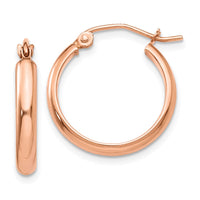 Thumbnail for 14k Rose Gold Hoop Earrings