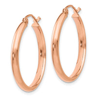 Thumbnail for 14k Rose Gold Hoop Earrings