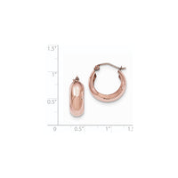 Thumbnail for 14k Rose Gold Hoop Earrings
