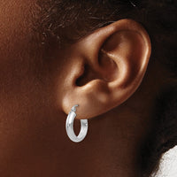 Thumbnail for 14k White Gold Hoop Earrings