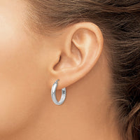 Thumbnail for 14k White Gold Hoop Earrings