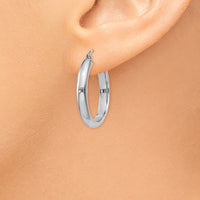Thumbnail for 14k White Gold Hoop Earrings